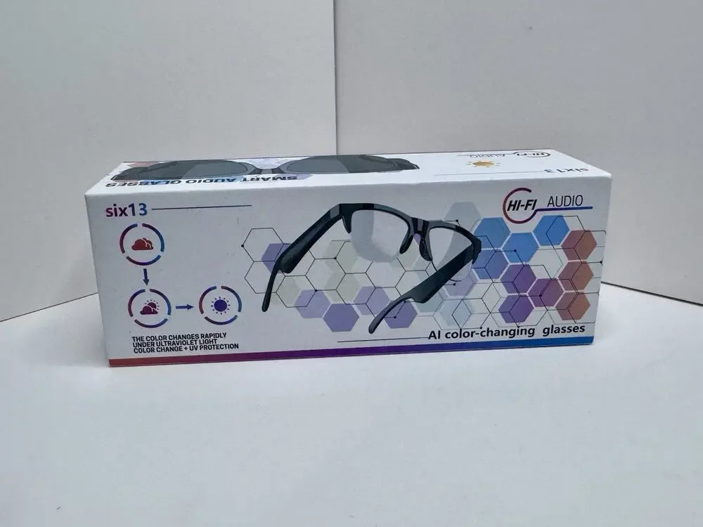 Six13 Smart Audio Glasses Bluetooth AI Transition Hi-Fi Audio UV Protection